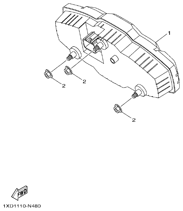 Yamaha VIKING1XP9_2014 METER parts diagram